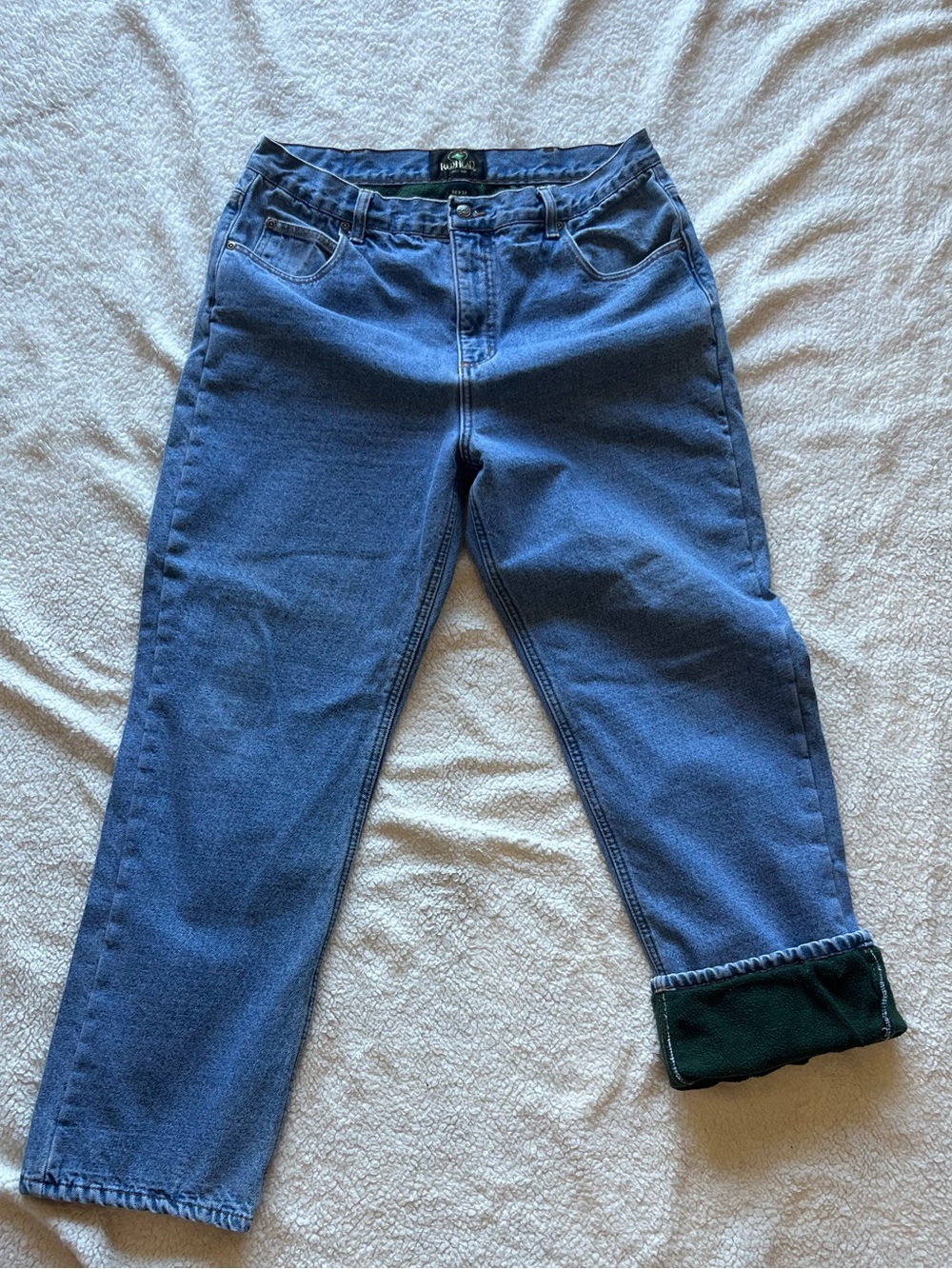 Vintage RedHead Men’s fleece lined blue jeans